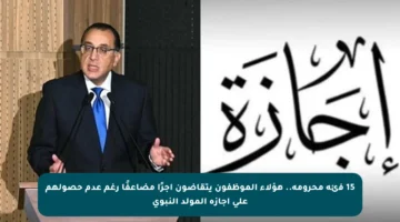 15 فئة محرومة.. هؤلاء الموظفون يتقاضون أجرًا مضاعفًا رغم عدم حصولهم على إجازة المولد النبوي